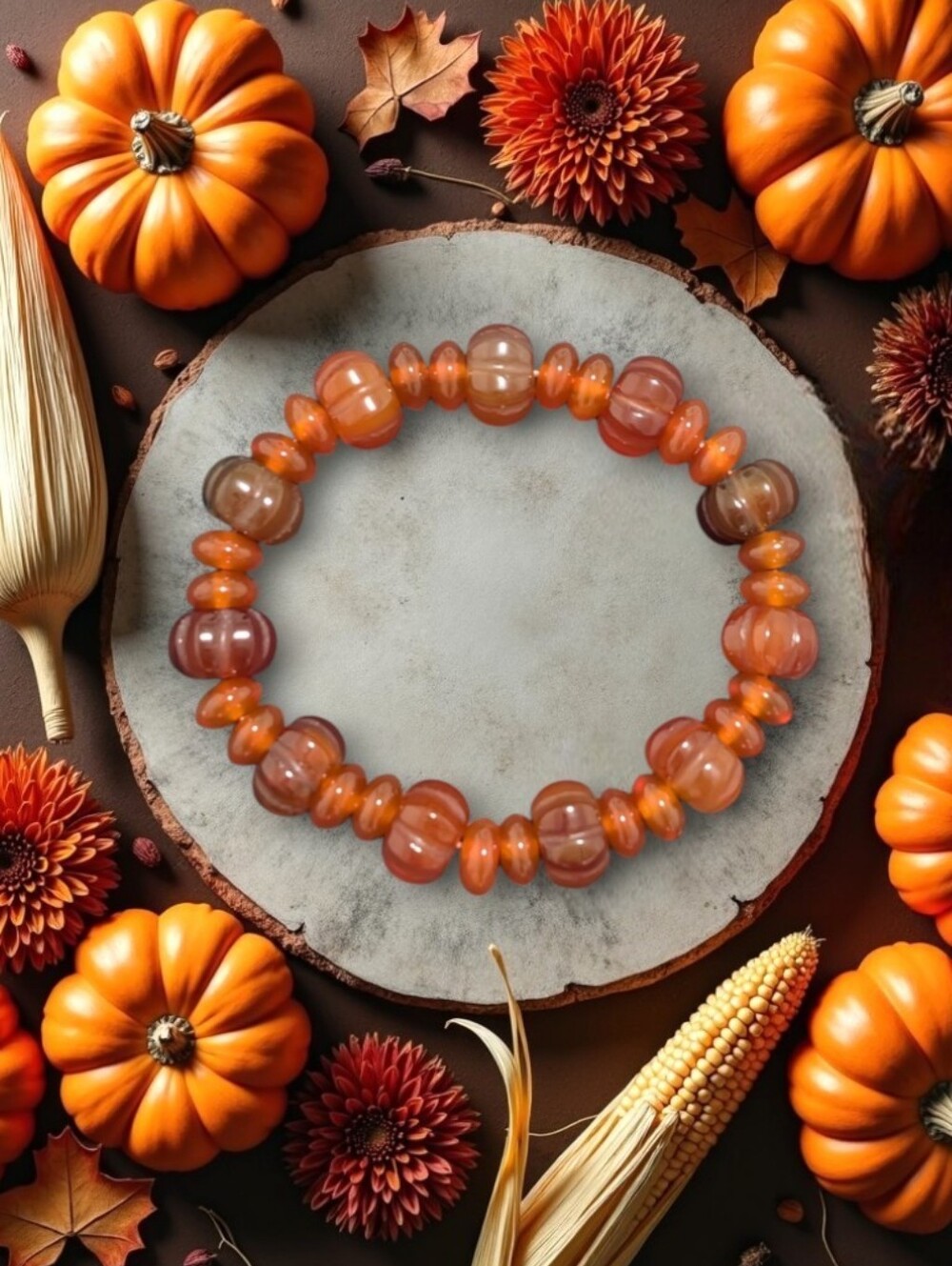 Agate/Carnelian Bracelet